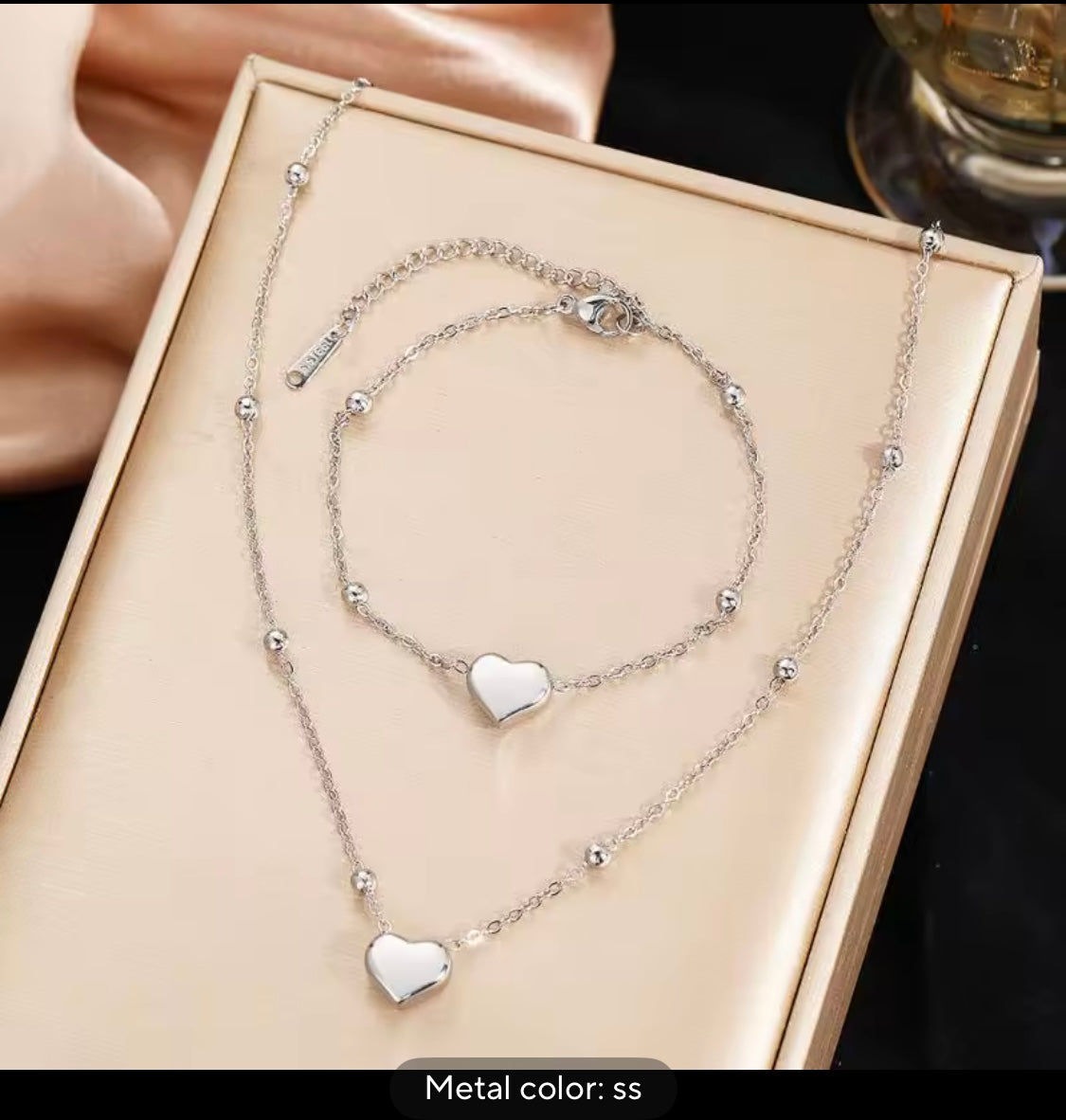 Bijoux en acier inoxydable pour femmes et filles,