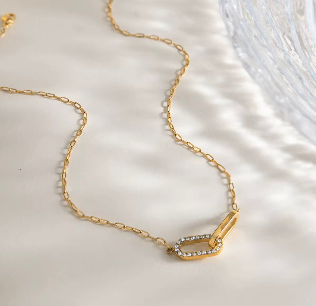 Collier pendentif double