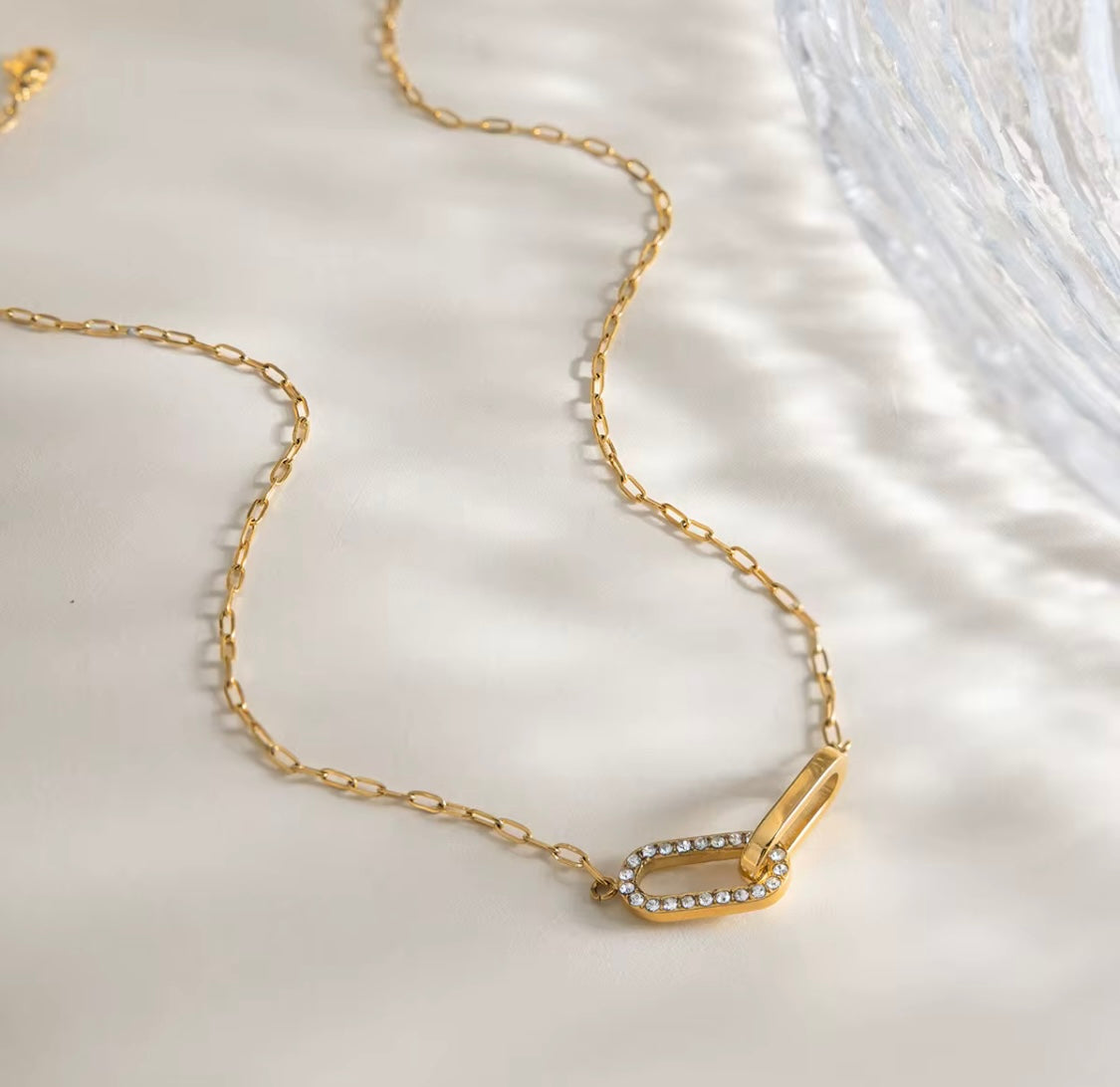 Collier pendentif double