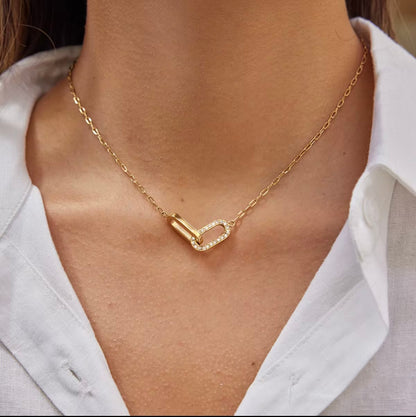 Collier pendentif double