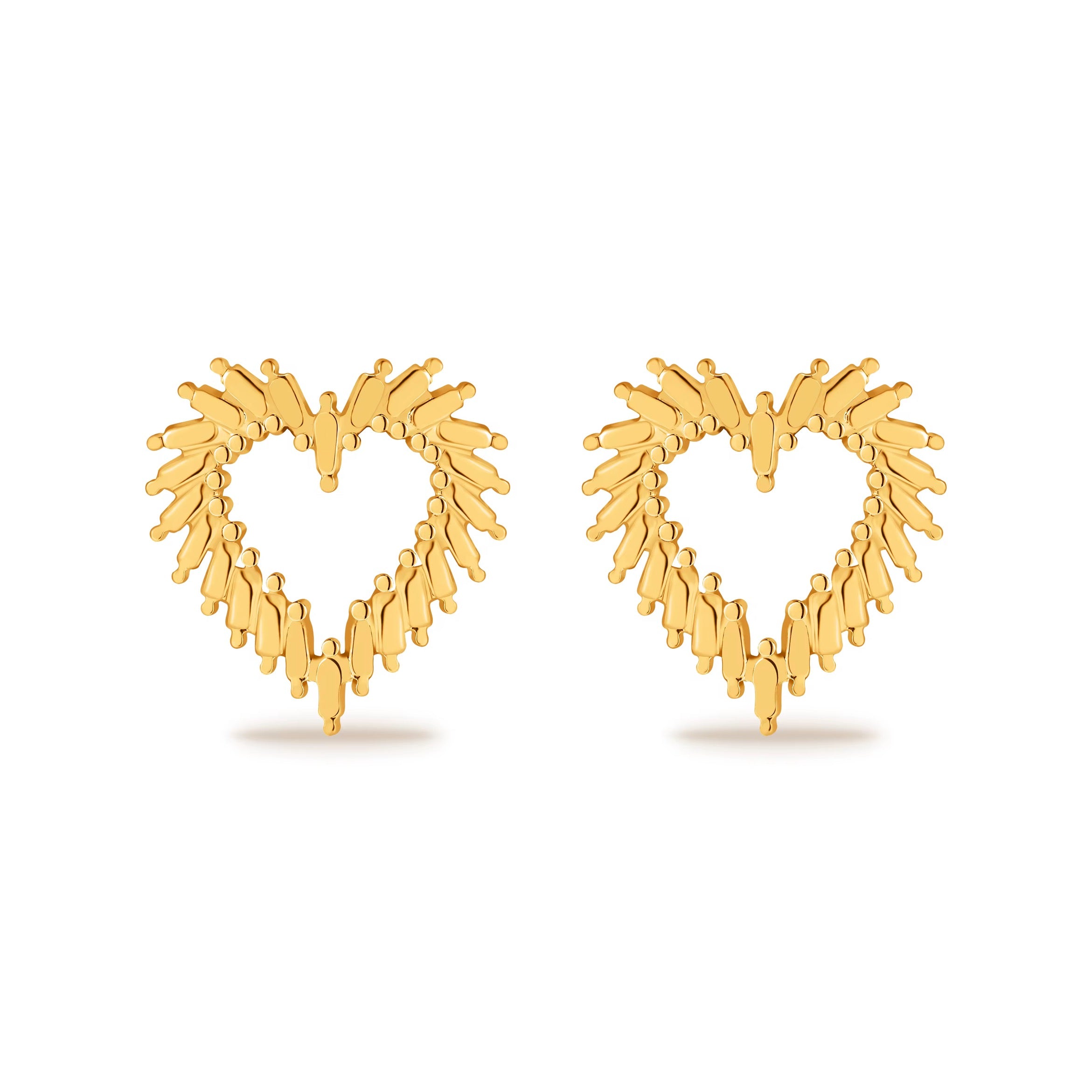 Boucles d'oreilles
coẽür dorees